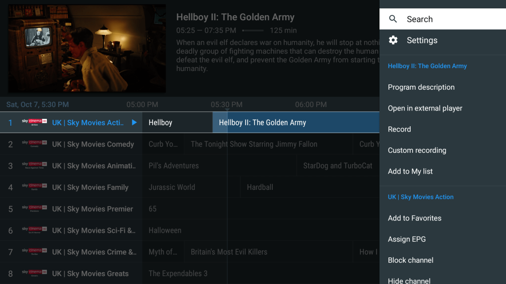 Make favorite list in TiviMate Premium 3.