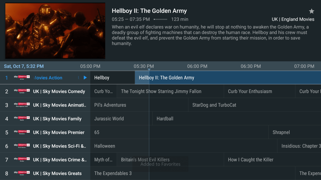 Make favorite list in TiviMate Premium 5.