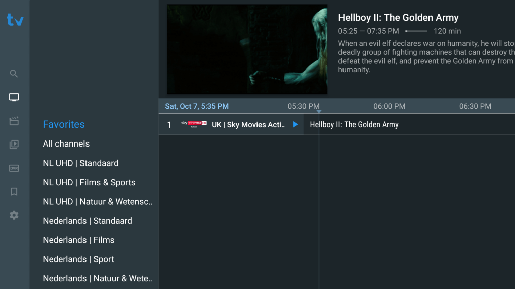 Make favorite list in TiviMate Premium 6.